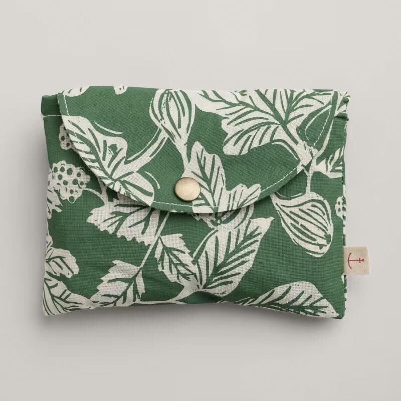 Seasalt Cornwall Foldaway Canvas Shopper Fig Tree Lino Hedgerow image number 1