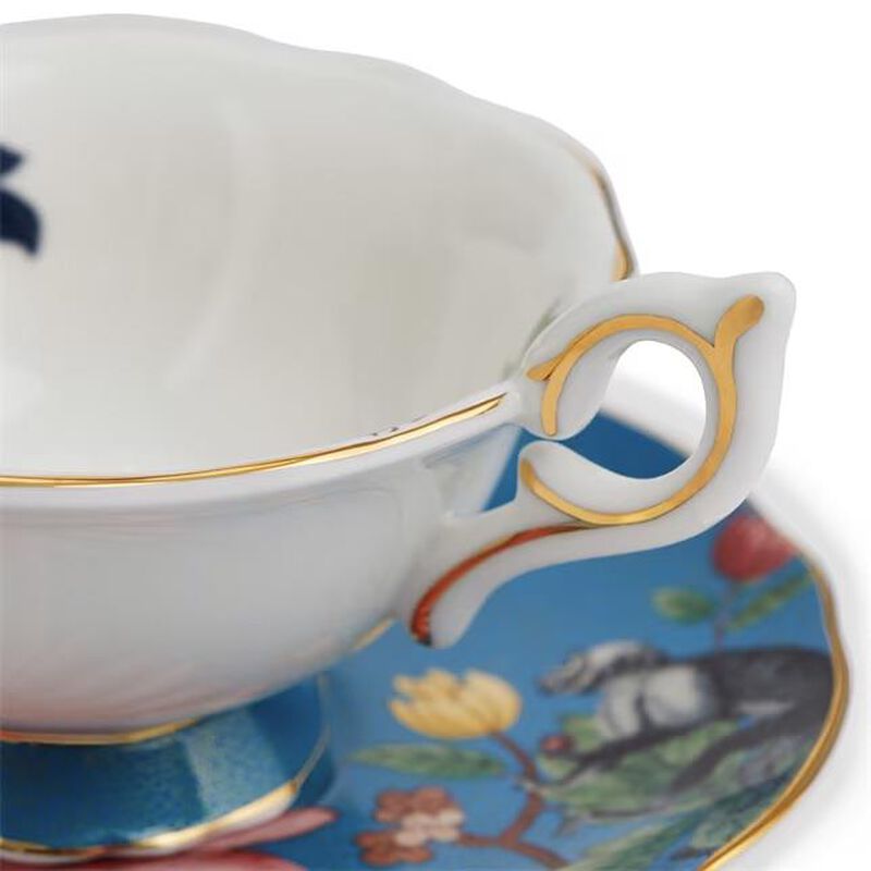 Wedgwood Wonderlust Sapphire Garden Teacup & Saucer 140ml image number 1