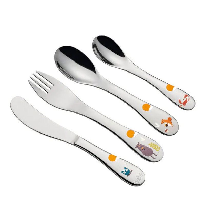 Cilio Childrens Cutlery Set 4pc Forest image number 0