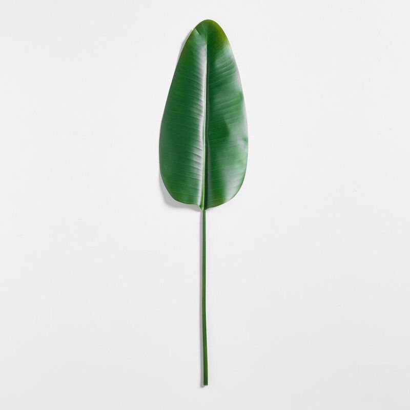 Pottery Barn Faux Banana Palm Branch Green image number 0