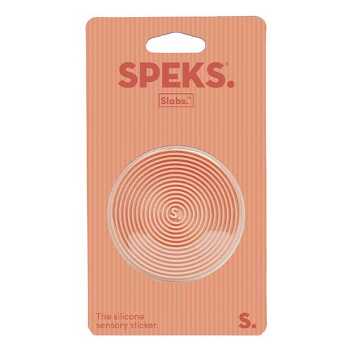 Speks Slabs Circle Sensory Sticker - Groove Orange