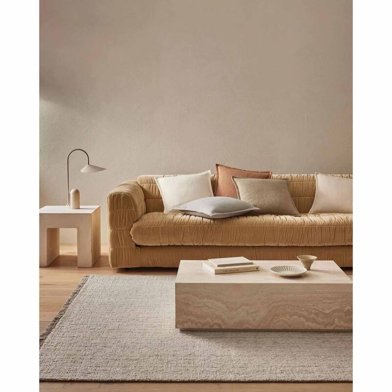 Weave Home Figlio Chunky Woven Linen Look Cushion 50cm x 50cm image number 1
