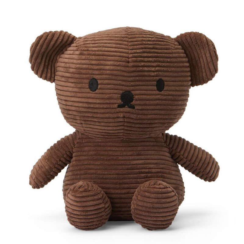 Boris Bear Corduroy Brown 24cm image number 0