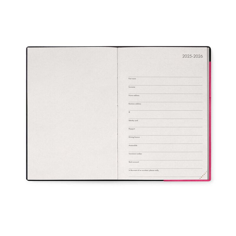 Legami 2026 Daily Diary Medium Raspberry image number 1