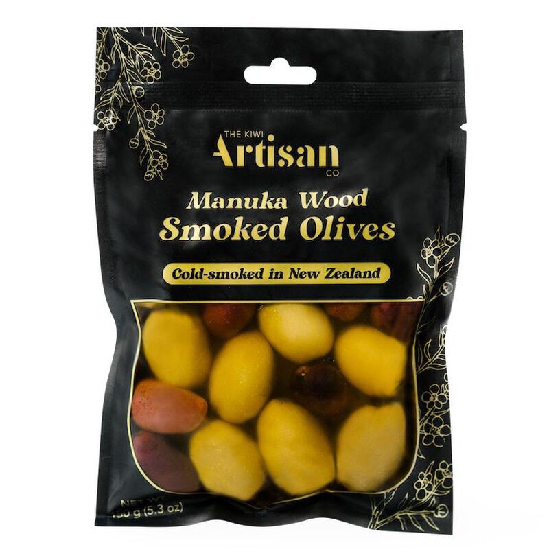 Kiwi Artisan Manuka Wood Smoked Olives 150g image number 0