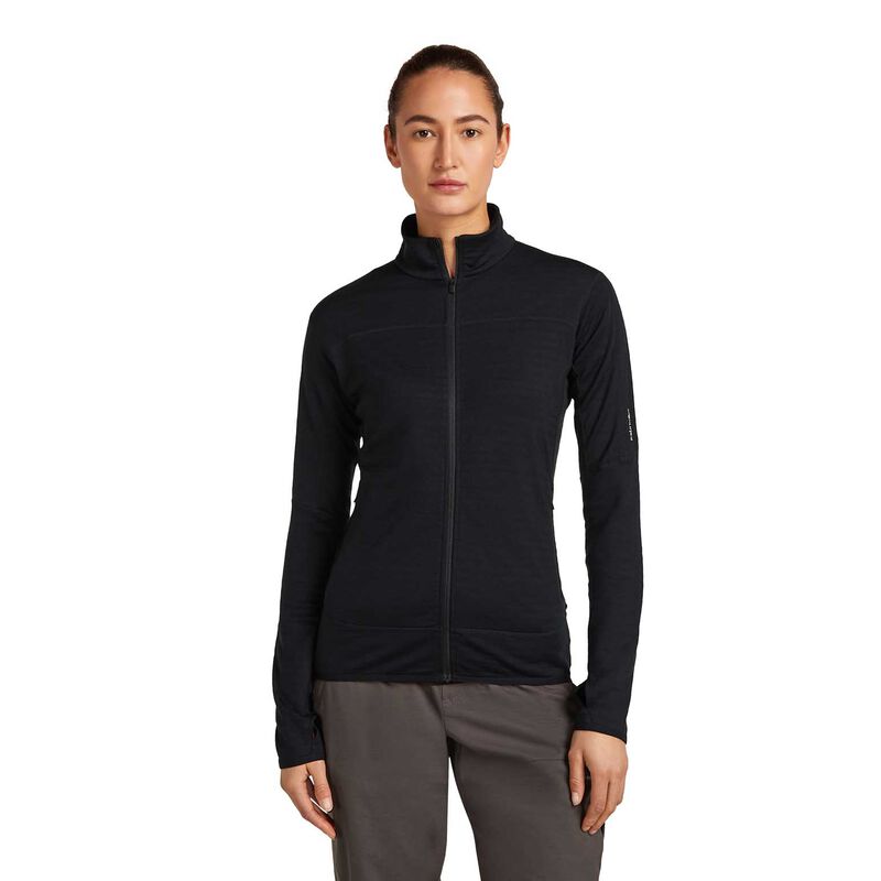 Icebreaker W Merino Blend 300 RealFleece Descender LS Zip image number 0
