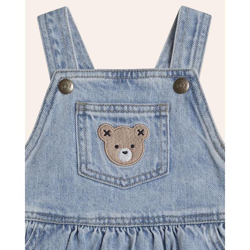 Huxbaby Dreamy Denim Pinafore Dress 6M-2Y image number 3