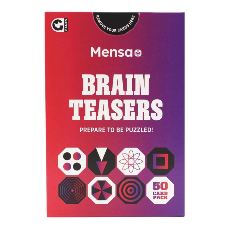 Mensa Brain Teasers Card Game image number 0