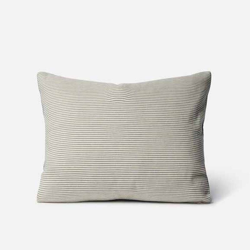 Città Reversible Pinstripe Cushion Cover 50x40cm - Cod/Coconut image number 1