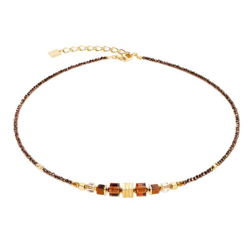 Coeur de Lion Wave Cube Flow Tiger's Eye Necklace