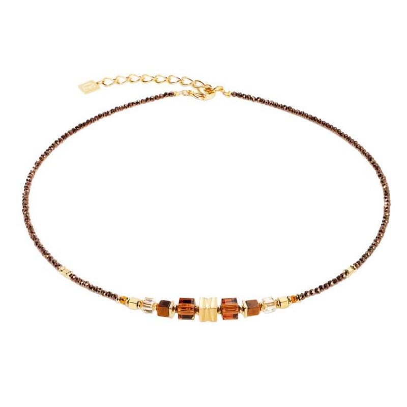 Coeur de Lion Wave Cube Flow Tiger's Eye Necklace image number 0