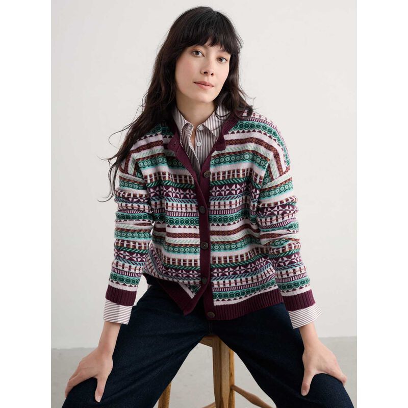 Seasalt Cornwall Copperhouse Cardigan Float Sardine Multi image number 3