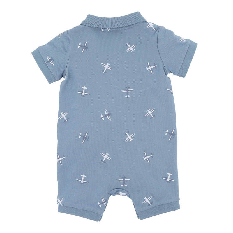 Bébé Harlan Embroidered Ss Polo Romper image number 1