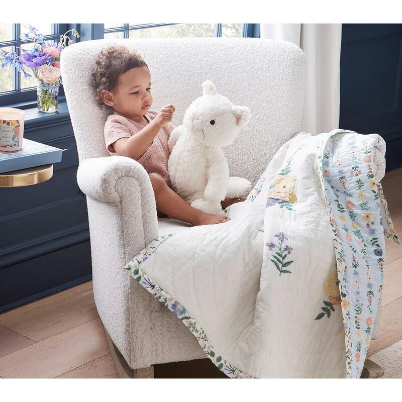 Pottery Barn Kids Rifle Paper Co. Garden Party Forest Baby Comforter image number 2