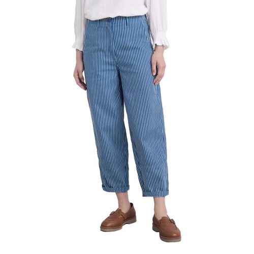 Seasalt Cornwall Painted Forms Trouser Ticking Stripe Ink