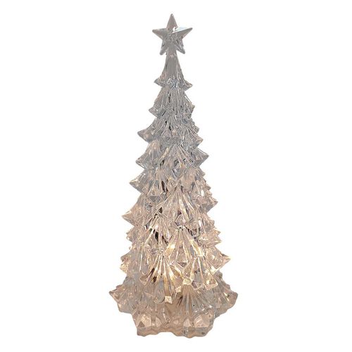Acrylic Tree Cut Crystal Look With Warm Lights 23cm