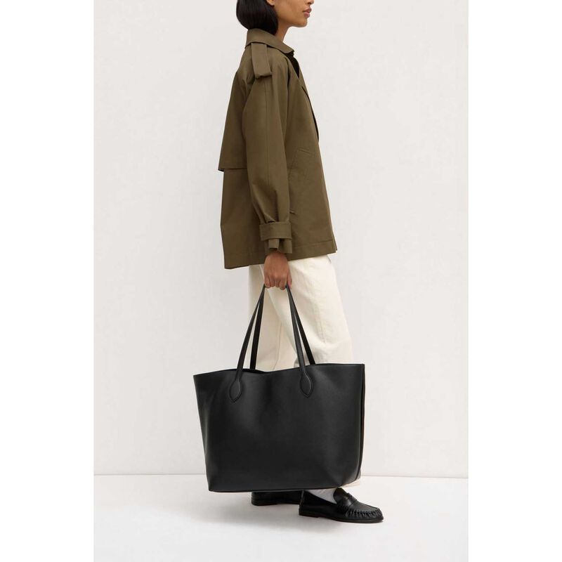 Assembly Label Olivia Leather Tote Bag Black image number 2