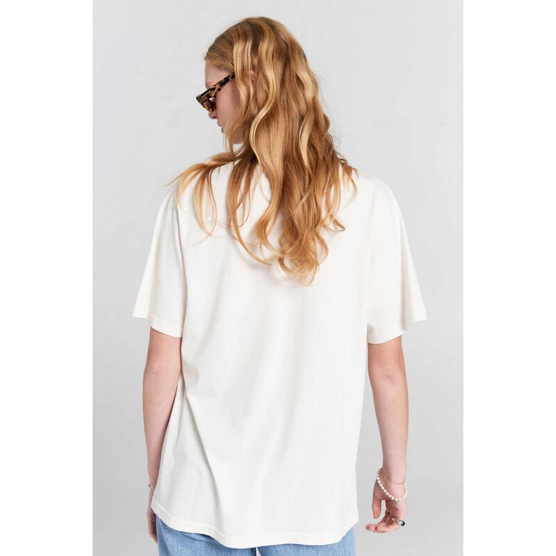 Karen Walker Embroidered Runaway Girl Classic Organic Cotton T-Shirt image number 1