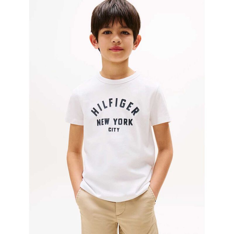 Tommy Hilfiger Curved Hilfiger Graphic Tee SS 8-10Y image number 1