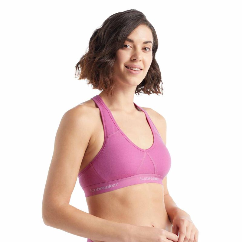Icebreaker Womens Sprite Racerback Bra image number 4