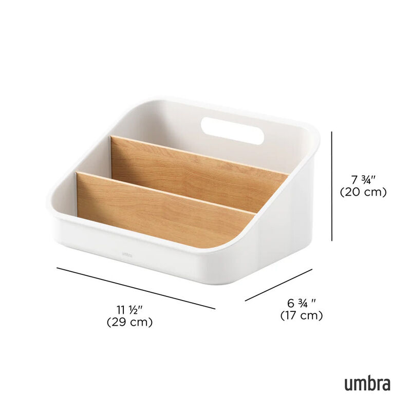 Umbra Bellwood Packet Organiser White/Natural image number 3