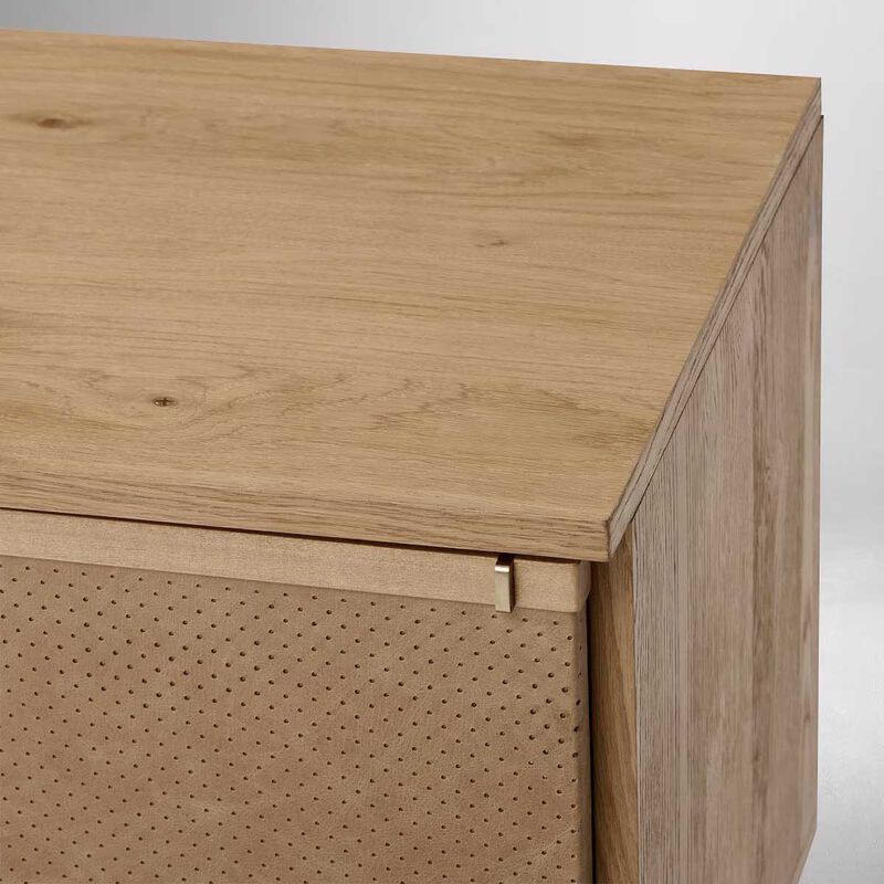 West Elm Buxton Media Console Blonde image number 2
