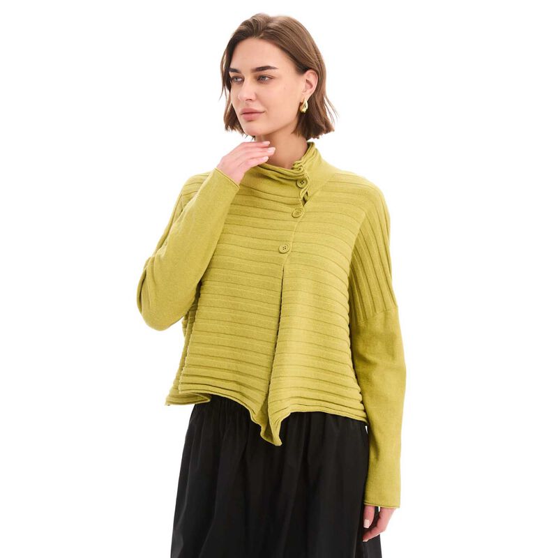 TIRELLI Cowl Neck Button Knit Jumper image number 4