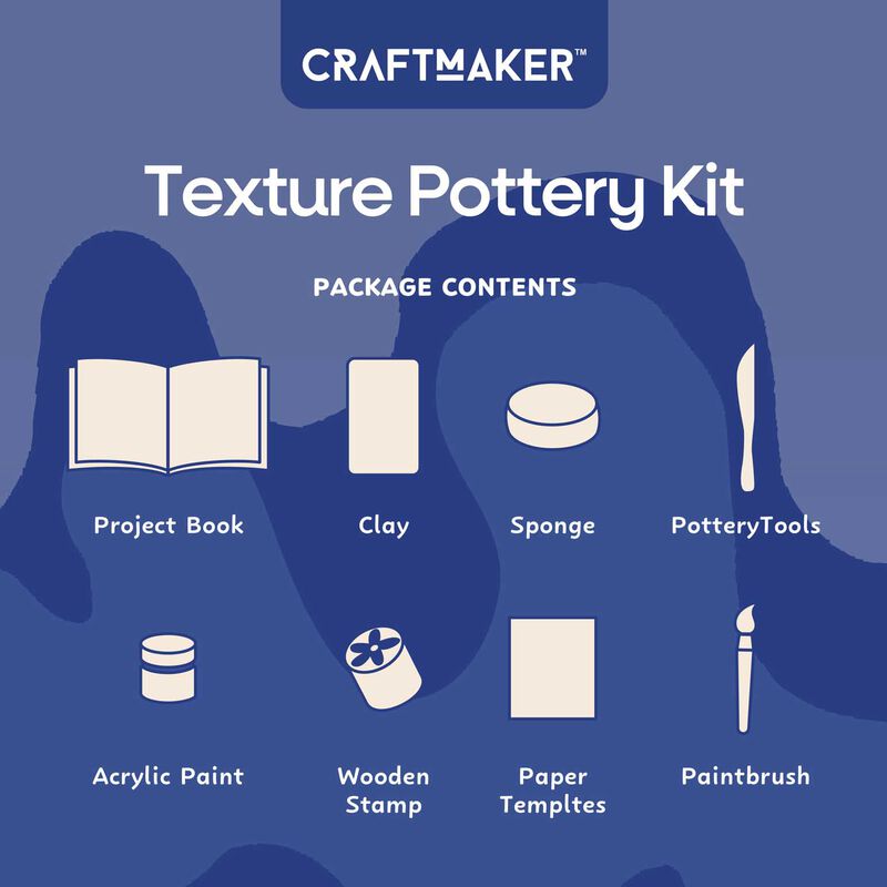 Craft Maker Classic Textured Pottery Kit image number 2