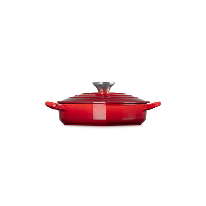 Le Creuset Heart Dish 20cm Cerise SS Knob image number 2
