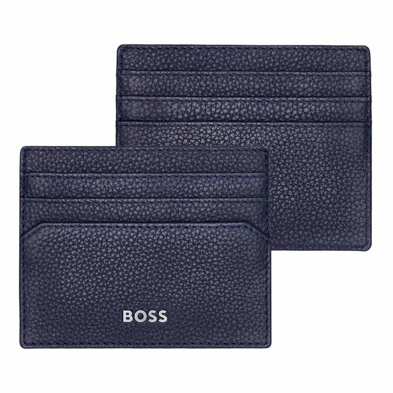 Hugo Boss Card Holder Classic Grained Navy image number 3