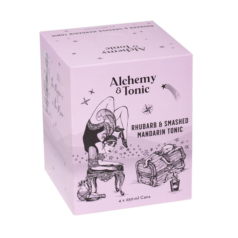 Alchemy & Tonic Rhubarb & Smashed Mandarin Tonic Water 4x250ml image number 1