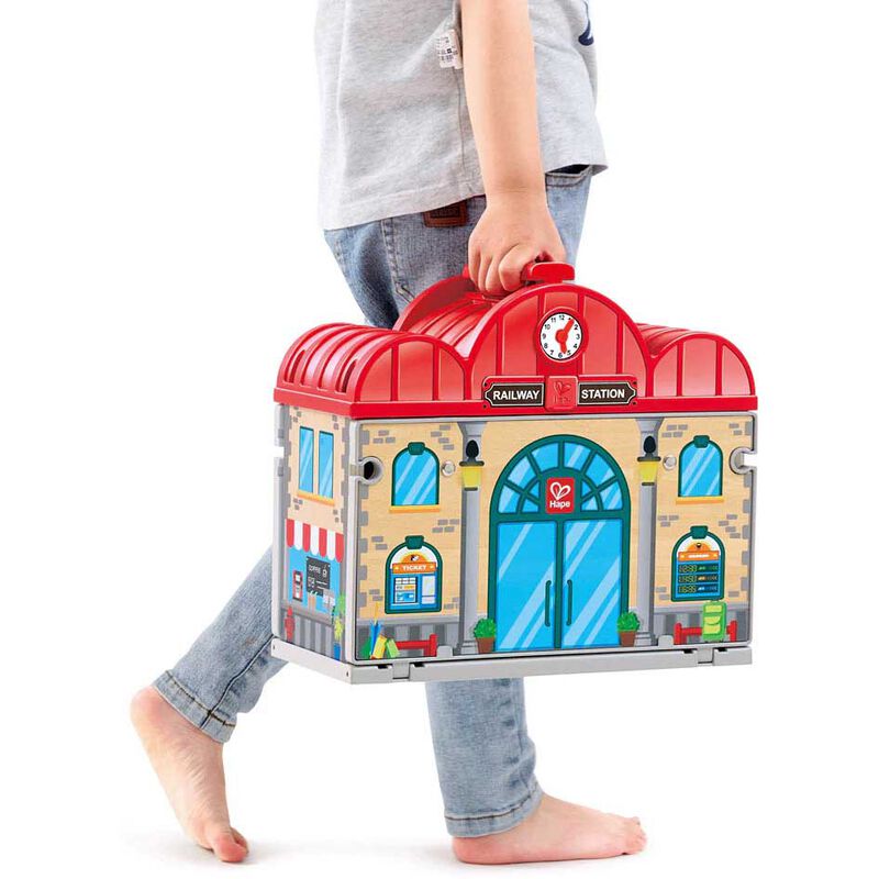 Hape Portable Train Station Set image number 3