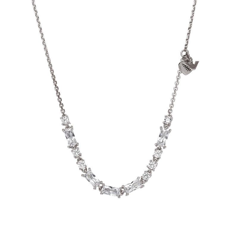 Emporio Armani Sterling Silver Station Necklace image number 0