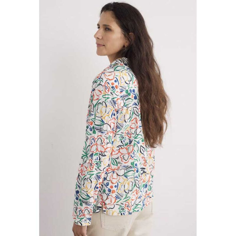 Seasalt Cornwall Larissa Shirt Painters Garden Chalk image number 1