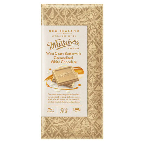 Whittaker's West Coast Buttermilk Caramelised White Chocolate 100g