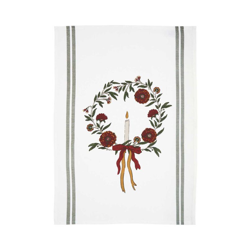 Wallace Cotton Festive Flora Tea Towel Set 3 image number 1