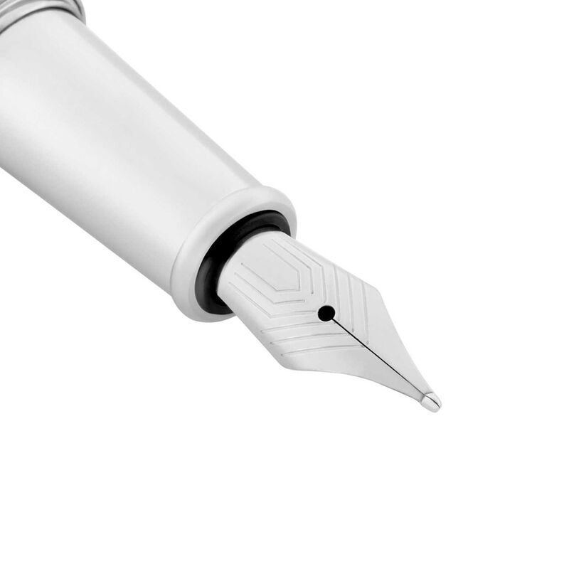 Hugo Boss Contour Soft Bauhaus Chrome Fountain Pen image number 2