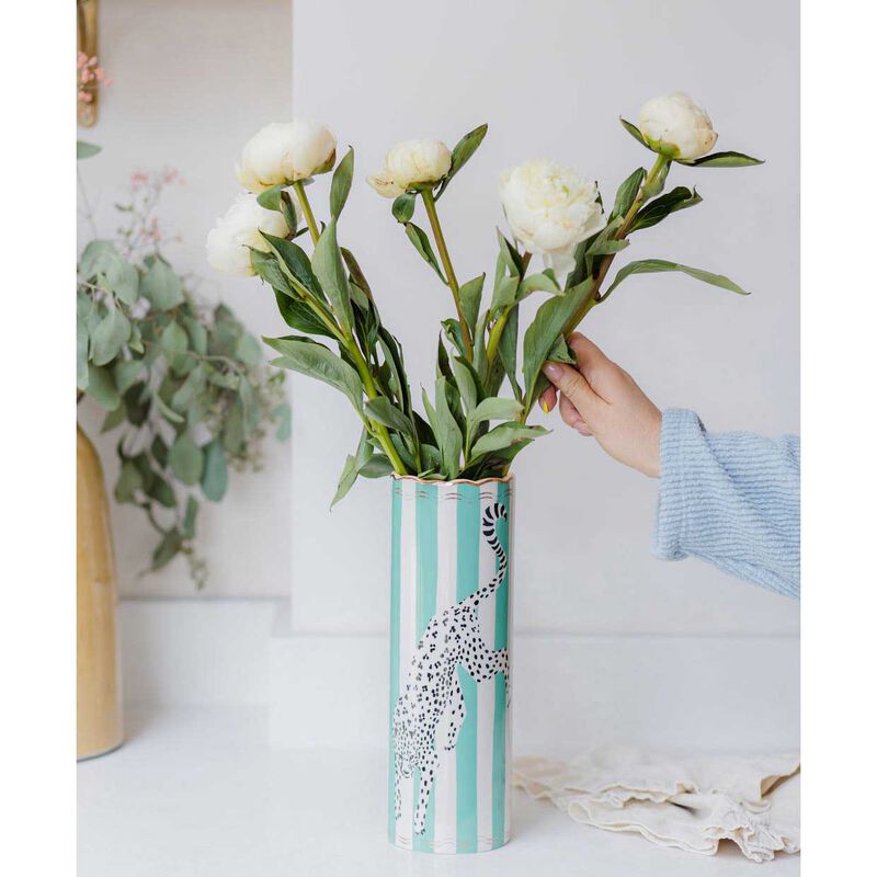 Yvonne Ellen Tall Vase Leopard image number 1