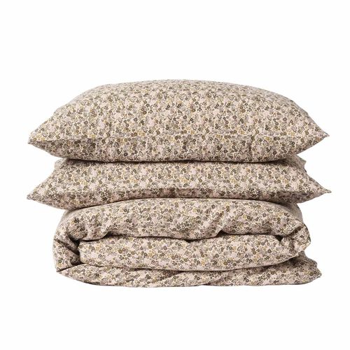 Città Wildflower Linen Duvet Cover Ivy Multi Q 210X210cm