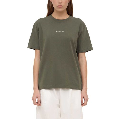 Assembly Label Womens Atelier Logo Tee Moss