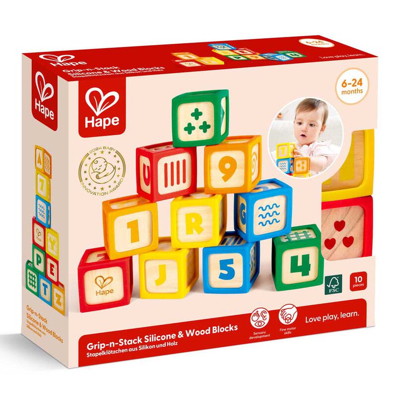 Hape Smart Start ABC Blocks (10pcs) image number 1