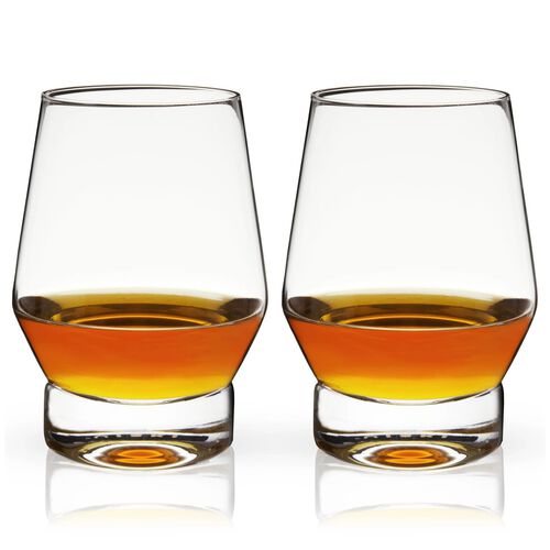 Heavy Base Crystal Whiskey Glasses by Viski®