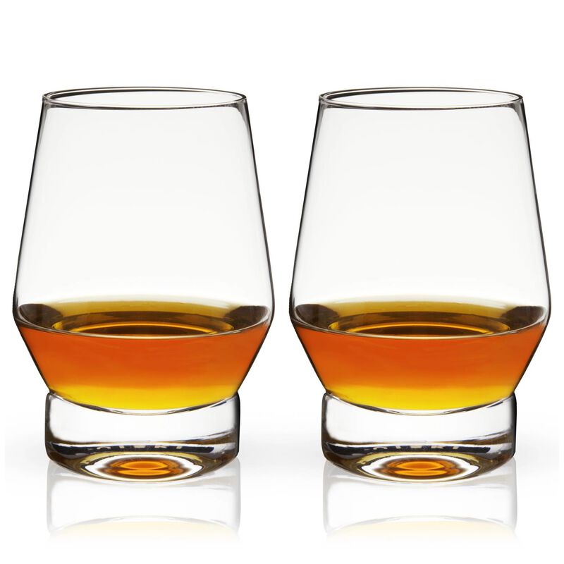 Heavy Base Crystal Whiskey Glasses by Viski® image number 0