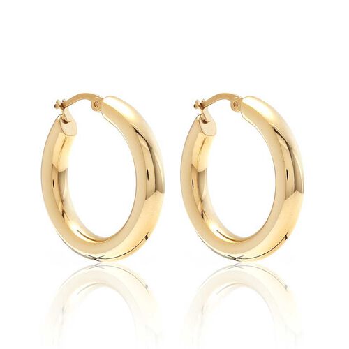 Silk & Steel Halo Hoop Earrings Large