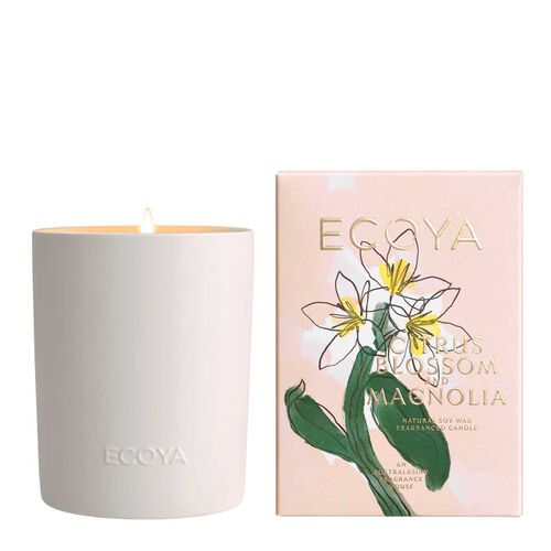 ECOYA Limited Edition Citrus Blossom & Magnolia Ceramic Candle 400g