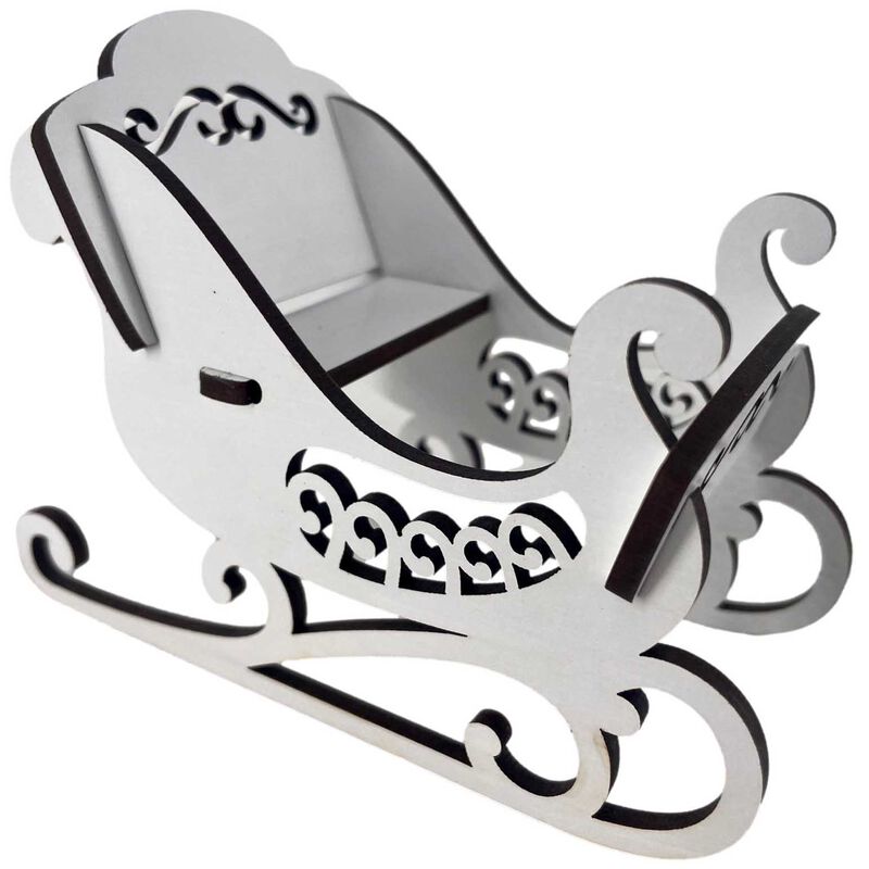 Abstract Designs Flatpack Sleigh White image number 0
