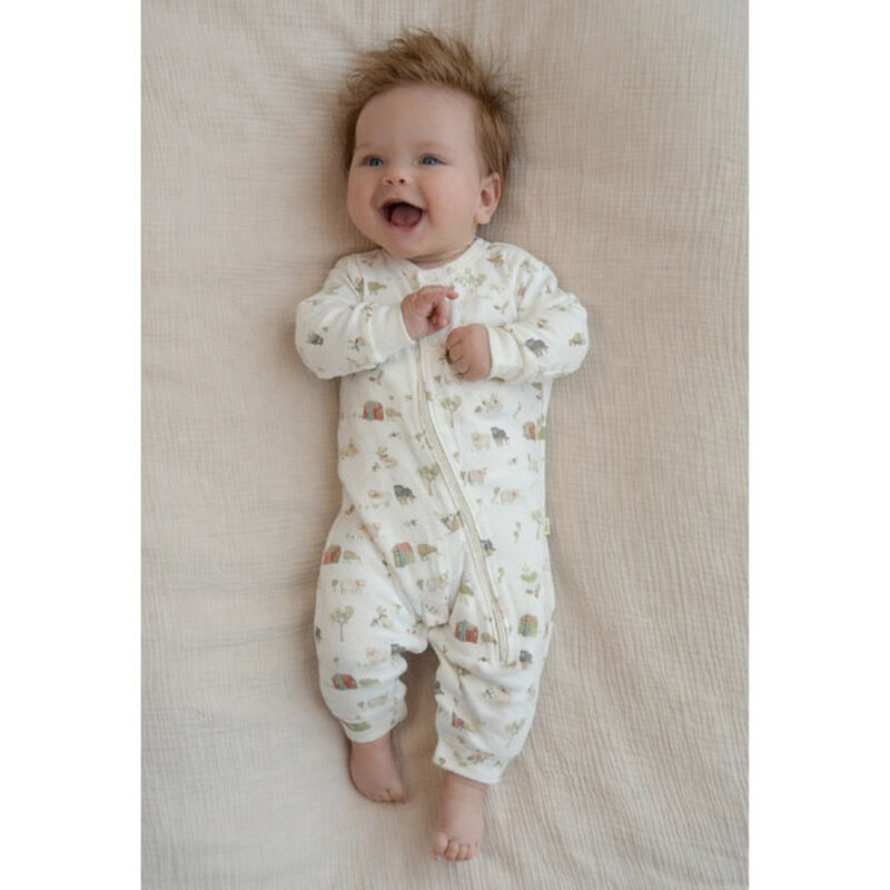 HRB Jacobi Farm Muster Long Sleeve Zipsuit image number 2