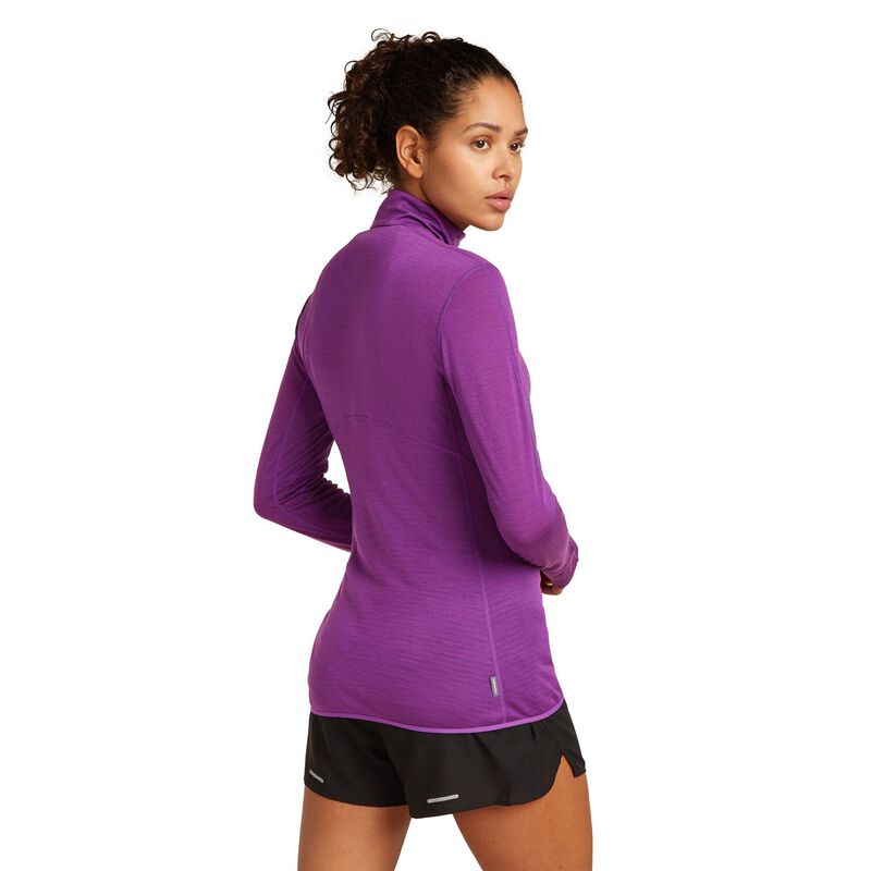 Icebreaker W Merino Blend 200 RealFleece Descender LS Half Zip image number 1