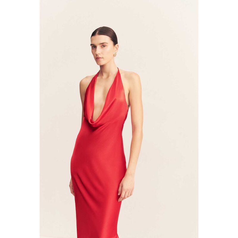 Shona Joy Tatum Asymmetrical Draped Maxi Dress image number 2