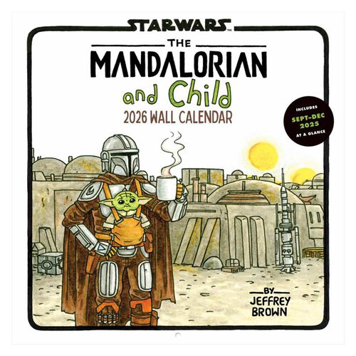 Mandalorian & Child 2026 Wall Calendar